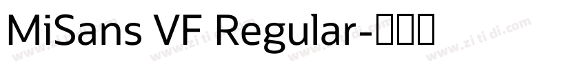 MiSans VF Regular字体转换